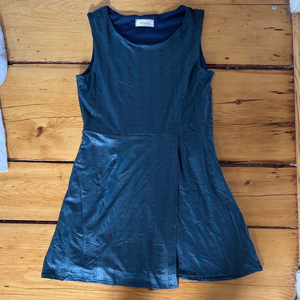 Freeway Navy Sleeveless Mini Dress